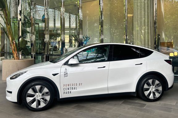THE CENTRAL PARK TESLA EV CAR SHARE